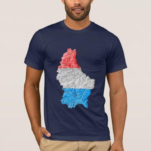 Luxemburgse vlag T-Shirt (Voorkant)