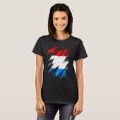 Luxemburgse vlag t-shirt (Voorkant volledig)