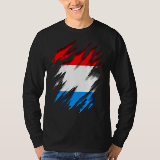 Luxemburgse vlag t-shirt (Voorkant)