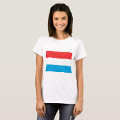 luxemburgse vlag t-shirt (Voorkant volledig)