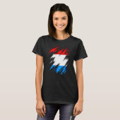 Luxemburgse vlag t-shirt (Voorkant volledig)