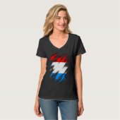 Luxemburgse vlag t-shirt (Voorkant volledig)