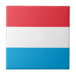 Luxemburgse vlag tegeltje<br><div class="desc">Patriottische vlag van Luxemburg.</div>