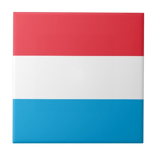 Luxemburgse vlag tegeltje (Voorkant)