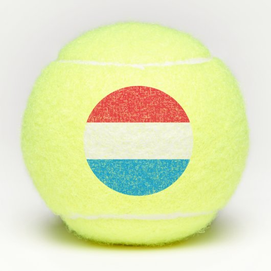 Luxemburgse vlag tennisballen (Voorkant)