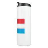 Luxemburgse vlag thermosbeker (Geroteerd rechts)