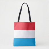 Luxemburgse vlag tote bag (Voorkant)