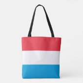 Luxemburgse vlag tote bag (Achterkant)