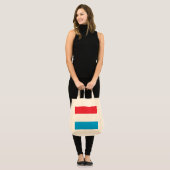 Luxemburgse vlag tote bag (Voorkant (model))