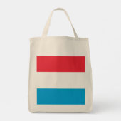 Luxemburgse vlag tote bag (Achterkant)
