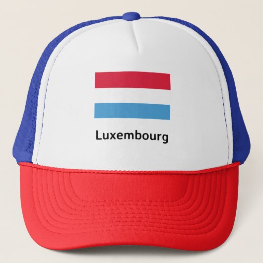 Luxemburgse vlag trucker pet (Voorkant)
