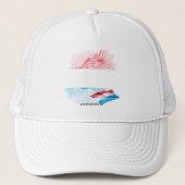 Luxemburgse vlag trucker pet (Voorkant)