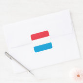 Luxemburgse vlag vierkante sticker (Envelop)