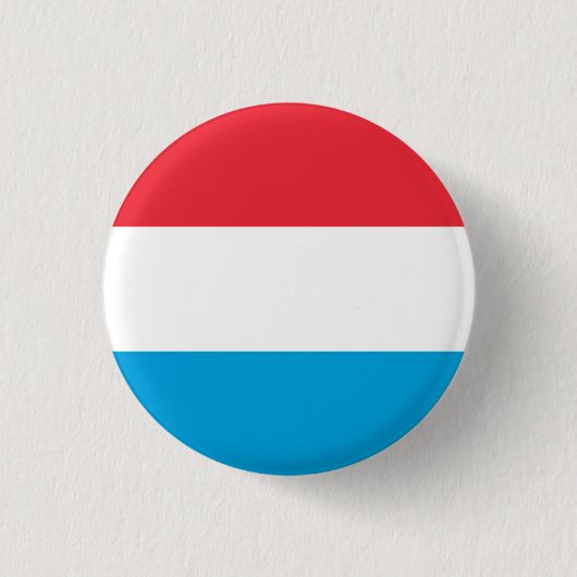 Luxemburgse vlag, vlag van Luxemburg Ronde Button 3,2 Cm (Voorkant)