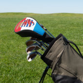 Luxemburgse vlag/wapenschild golfheadcover (Insitu)