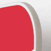 Luxemburgse vlag/wapenschild pickleball paddle (Links Detail)