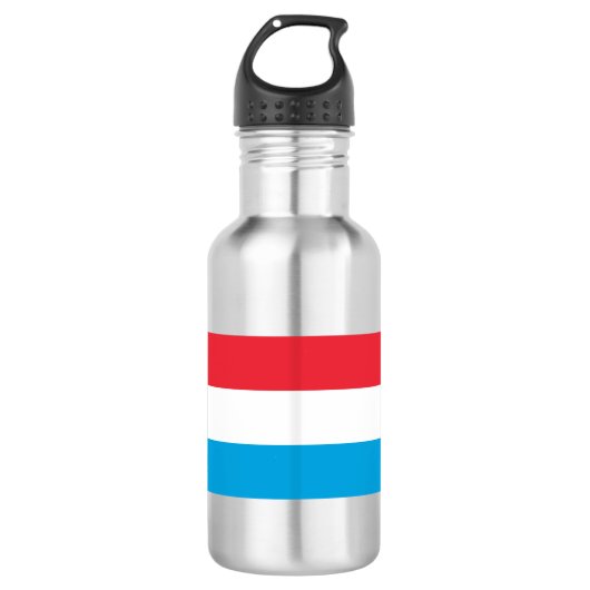 Luxemburgse vlag waterfles (Voorkant)