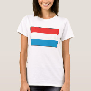 Luxemburgse vlag x kaart T-Shirt
