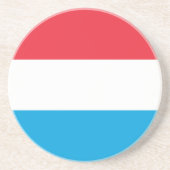Luxemburgse vlag zandsteen onderzetter (Voorkant)