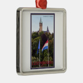 Luxemburgse vlaggen metalen ornament (Rechts)