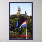 Luxemburgse vlaggen poster (Voorkant)