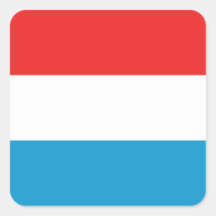 Luxemburgse vlaggen vierkante sticker