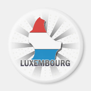 Luxemburgse vlaggenkaart 2.0 magneet