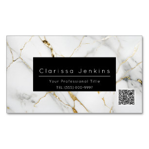 luxemerk Mable en black finance professional Magnetisch Visitekaartje