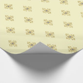 Luxewit/goud Cadeaupapier (Hoek)