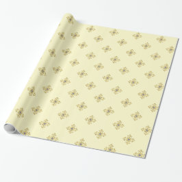 Luxewit/goud Cadeaupapier