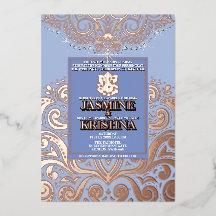 LuxGlitter Blauw RozeGoud Ganesha Hindoe Huwelijk