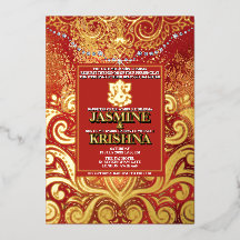 LuxGlitter Rood Goud Hindoe Ganesha Indisch