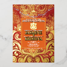 LuxGlitter Rood Goud Hindoe Ganesha Indisch