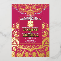 LuxGlitter Roze Goud Ganesha Hindoe Huwelijk