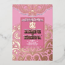 LuxGlitter Roze RozeGoud Ganesha Hindoe Huwelijk