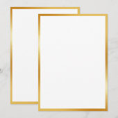 Luxgoudeffect Kaart (Voorkant / Achterkant)