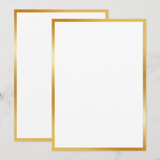 Luxgoudeffect Kaart (Voorkant / Achterkant)