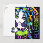 Luxie Rainbow Cyber Gothic Fairy Briefkaart (Voorkant / Achterkant)