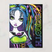 Luxie Rainbow Cyber Gothic Fairy Briefkaart (Voorkant)