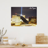 Luxor bij nacht poster (Keuken)