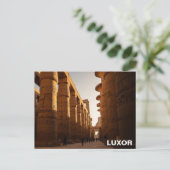 Luxor Egypt Karnak Temple Travel Briefkaart (Staand voorkant)