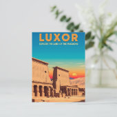 Luxor Egypt Travel Briefkaart (Staand voorkant)