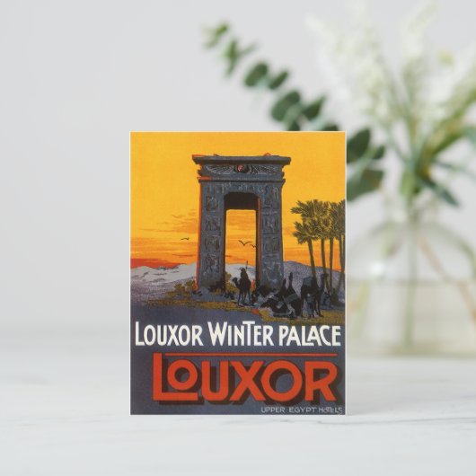 Luxor Egypte Briefkaart (Staand voorkant)