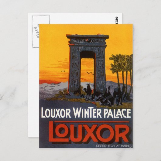 Luxor Egypte Briefkaart (Voorkant / Achterkant)