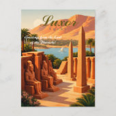 Luxor Egypte Briefkaart (Voorkant)