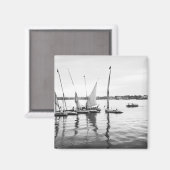 Luxor Egypte, Feluccas op de Nijl Magneet (Voorkant / Achterkant)