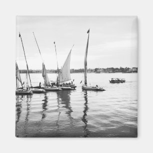 Luxor Egypte, Feluccas op de Nijl Magneet