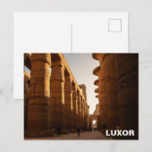 Luxor Egypte Karnak Tempel Reis Briefkaart (Voorkant / Achterkant)