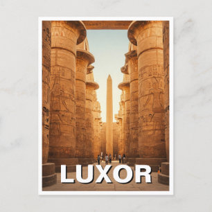Luxor Egypte Karnak Tempel Reizen Briefkaart