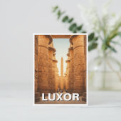 Luxor Egypte Karnak Tempel Reizen Briefkaart (Staand voorkant)